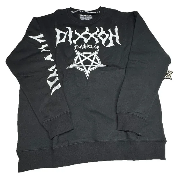 NWT Dixxon Pentagram Crewneck Sweatshirt in Black - Size XL - Picture 4 of 9